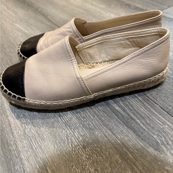 ALDO Cone Leather Black and Cream Women's Espadrille Shoes 6.5 - Picture 7 of 10